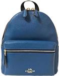 Coach Women's Pebbled Leather Mini Charlie Backpack