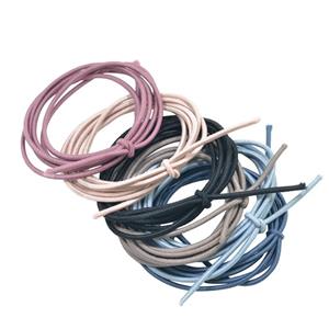 Homyl 6 Pieces 1 Meter Rubber Band Cord Elastic String for Handmade Hairband Ponytail Holder Hair Ties DIY Women Hair Accessories Jewelry Making Findings Supplies 