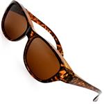 The Fresh HD Polarized Wrap Around Shield Sunglasses for Prescription Glasses Gift Box