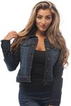 Hollywood Star Fashion Womens Basic Button Down Denim Jean Jacket