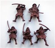 Samurai 54 mm 1/32 - 5 Fantasy Figures Tehnolog Fantasy Battles Russian Toy Soldiers