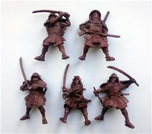 Samurai 54 mm 1 32 Fantasy Figures Tehnolog Battles Russian Toy Soldiers 