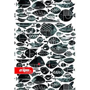 دفتر مشق کلیپس طرح ماهی Clips Fish Design Homework Notebook