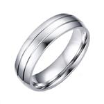 XIMAKA Couples Stainless Steel Diamond CZ Rings Promise Bands For Mens,Size 12