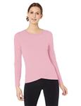 Amazon Essentials Women's Studio Long-Sleeve Cross-Front T-Shirt