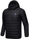 CAMEL CROWN Men's Packable Hooded Down Puffer Jacket Winter Warm Lightweight Quilted Windproof Coat for Outdoor Black Size L