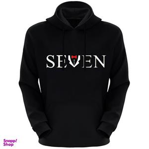 هودی زنانه طرح seven کد F256 رنگ مشکی