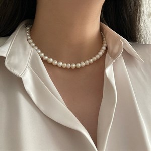 گردنبند زنانه مرواریدی کد 0367