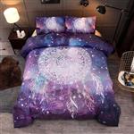 Home Bedding Galaxy Dreamcatcher Duvet Cover Set Horse Microfiber Quilt Sets Gift for Teens Girls 3 Piece with Pillowcase,A,150200cm 