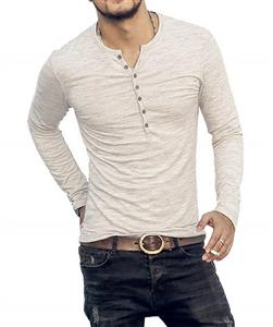 AITFINEISM Men's Casual Slim Fit Basic Henley Long Sleeve T-Shirt 