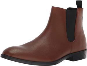 Calvin Klein Men's Corin Small Tumbled Leather Chelsea Boot