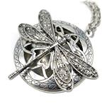 Vintage Dragonfly Necklace | Aromatherapy Jewelry | Essential Oil Diffuser Lockets 1pcs