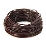 BEADNOVA Genuine Round Leather Cord Dark Brown Leather Strips for Jewelry Making Bracelet Necklace Beading (11 Yards,1.5mm)