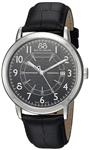 88 Rue du Rhone Men's Double 8 Origin Stainless Steel Swiss-Quartz Watch with Leather Strap, Black, 20 (Model: 87WA144210)