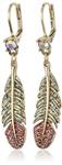 Betsey Johnson Betsey's Delicates Feather Drop Earrings