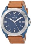 Fossil Men's Privateer Sport Stainless Steel and Leather Multifunction Quartz Watch