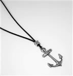 Men's Necklace - Men's Anchor Necklace - Men's Silver Necklace - Men's Leather Necklace - Men's Jewelry - Guys Jewelry - Guys Necklace - Necklaces For Men - Jewelry For Men