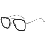 Retro Sunglasses Tony Stark Glasses Square Eyewear Metal Frame for Men Women Iron Man Sunglasses