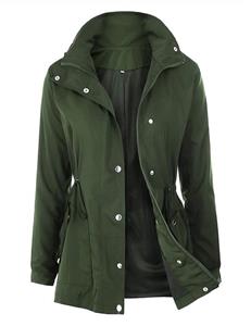 Uniboutique Women's Casual Rain Jacket with Hood Lightweight Outdoor Raincoat Waterproof 