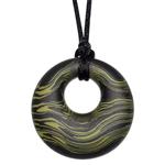 Munchables Scribbles Chew Necklace for Boys and Girls - Sensory Chewable Jewelry (Green)