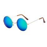 YEZIJIN Women Men Vintage Retro Glasses Unisex Driving Round Frame Sunglasses Eyewear