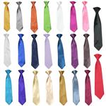 Classic Fashion Baby Boy Party Formal Wedding Colors Satin Clip on Necktie Only