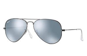 Ray-Ban RB3025 Aviator Sunglasses,Gunmetal Matte,58 mm