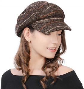 Comhats 2019 New Womens Visor Beret Newsboy Hat Cap for Ladies Merino Wool 