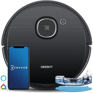 جارو رباتیک Ecovacs DEEBOT OZMO920 Robotic Vacuum Cleaner ECOVACS N79 with Strong Suction for Low pile Carpet Hard floor Wi Fi Connected Renewed … 