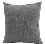 Jepeak Burlap Linen Throw Pillow Cover Cushion Case, Farmhouse Modern Decorative Solid Square Thickened Pillow Case for Sofa Couch (16 x 16 inches, Dark Grey with Green Tinges)