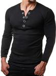 Mens Tank Tops ! Metal Round Buckle T-Shirt Button Blouse Short Sleeve Fit Pollover Top by JSPOYOU