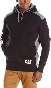 Caterpillar Men's Logo Panel Hooded Sweatshirt Regular and Big Sizes 