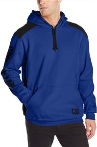 Caterpillar Men's Logo Panel Hooded Sweatshirt Regular and Big Sizes 