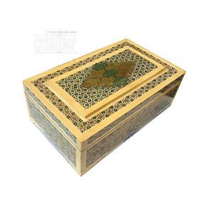 خاتم کاری هنر اصفهان  جعبه تمام خاتم کاری طرح خاتم 