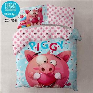 روتختی TURKAZ مدل PIGGY سری EXCLUSIVE یک نفره 4 تکه 