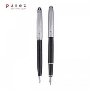 ست خودکار و خودنویس پیر کاردین مدل Leo - با گیره نقره ای