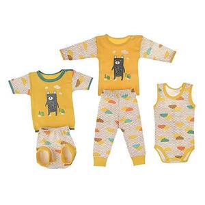 ست لباس نوزادی ندا و ساراگل مدل 1565 Neda And Saragol 1565 Baby Clothes Set