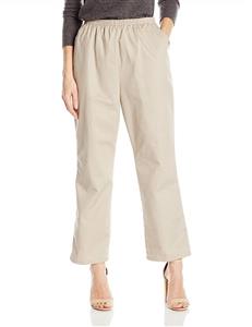 Chic Classic Collection Women's Cotton Pull-on Pant with Elastic Waist 