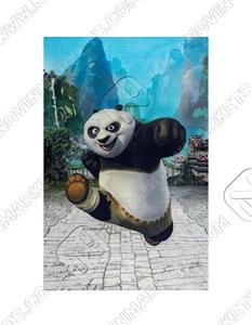 فرش ماشینی محتشم طرح کودک مدل خرس پاندا کد 100258