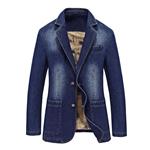 Modern Fantasy Men's Denim 2 Buttons Jacket Blazer Jeans Suit