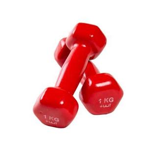 دمبل ایروبیک روکش دار ام دی ام 1 کیلوگرمی بسته 2 عددی MDM Coated Aerobics Dumbbell 1kg Pack of 2