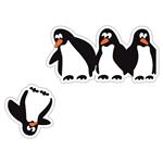 استیکر کلید پریز مستر راد طرح پنگوئن ها بسته دو عددی