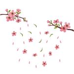 استیکر دیواری ژیوار طرح شکوفه های گیلاس