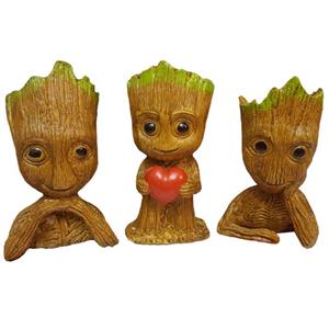 مجسمه لیلپار طرح گروت مدل DKA-6044 مجموعه 3 عددی