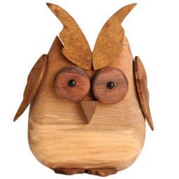 مجسمه چوبی طرح جغد کد W12