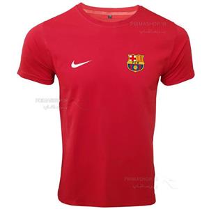 تیشرت هواداری بارسلونا قرمز ساده