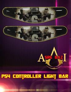 لایت بار ژله ای رنگی 2 تایی گیم پد پلی استیشن 4 طرح (Rainbow Six Siege)