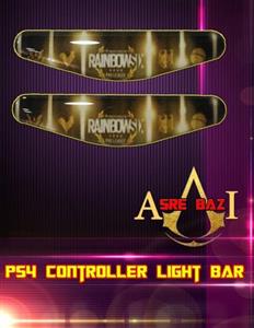 لایت بار ژله ای رنگی 2 تایی گیم پد پلی استیشن 4 طرح (Tom Clancy’s Rainbow Six Siege)