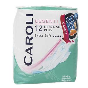 نوار بهداشتی کرولی مدل  Ultra Super Plus Extra سایز متوسط Caroli Essentials Ultra Super Plus Extra Soft Sanitary Pad