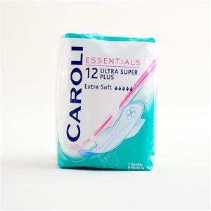 نوار بهداشتی کرولی مدل  Ultra Super Plus Extra سایز متوسط Caroli Essentials Ultra Super Plus Extra Soft Sanitary Pad